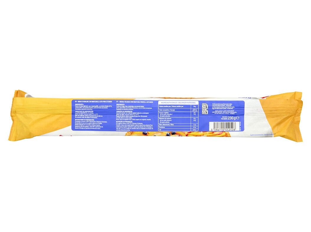 MASSA FOLHADA COM MANTEIGA AUCHAN 230 G image number 2