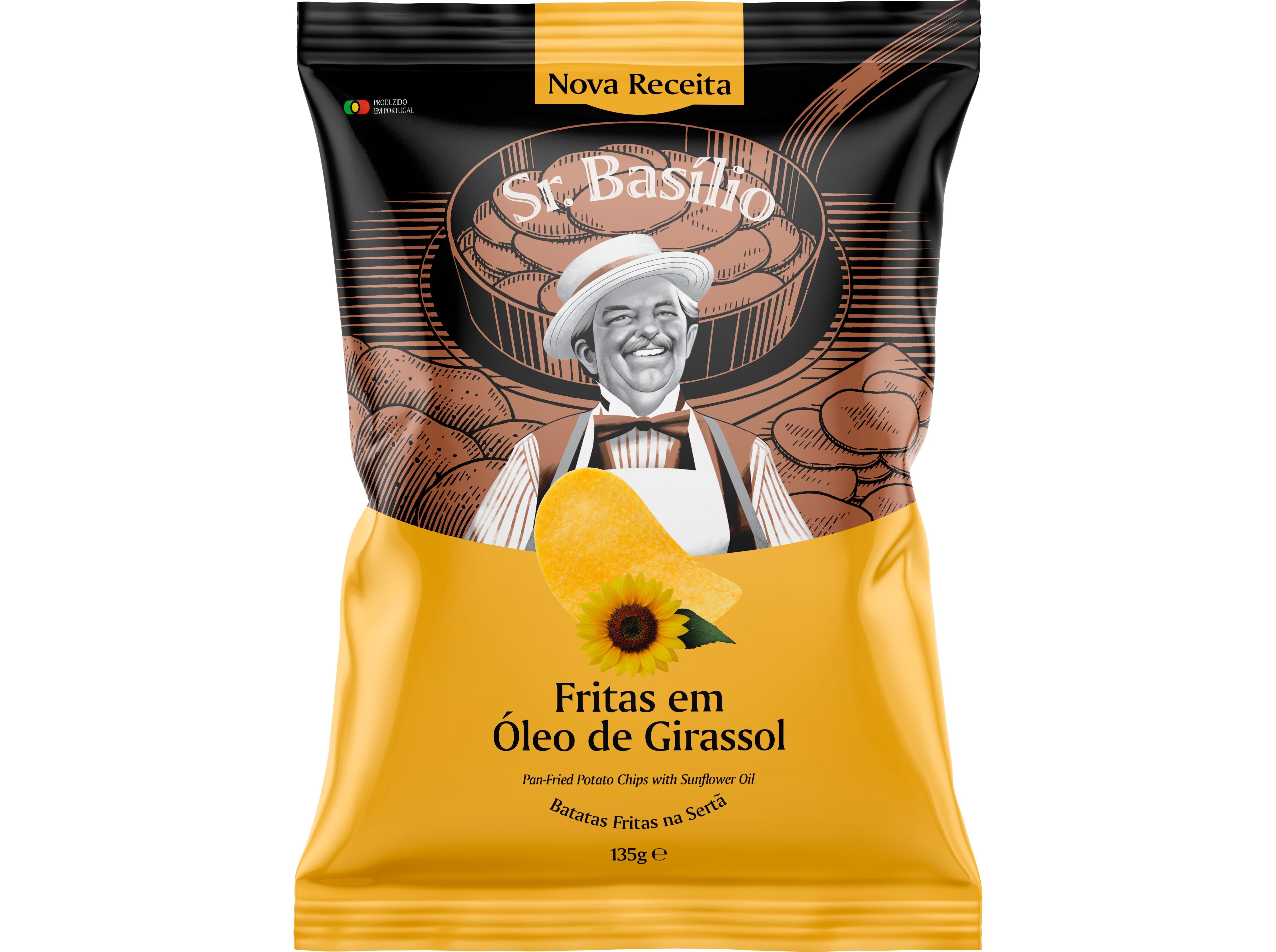 BATATAS SR.BAS&Iacute;LIO FRITAS LISAS 135G