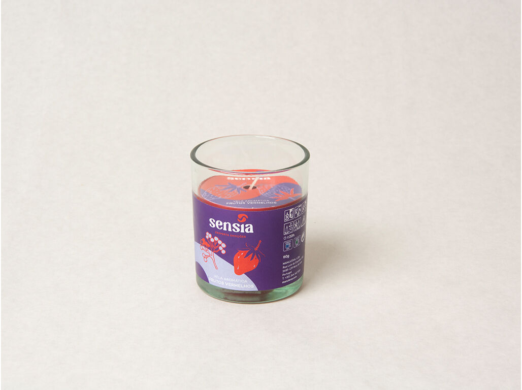 VELA PERFUMADA SENSIA FRUTOS VERMELHOS 90G image number 1