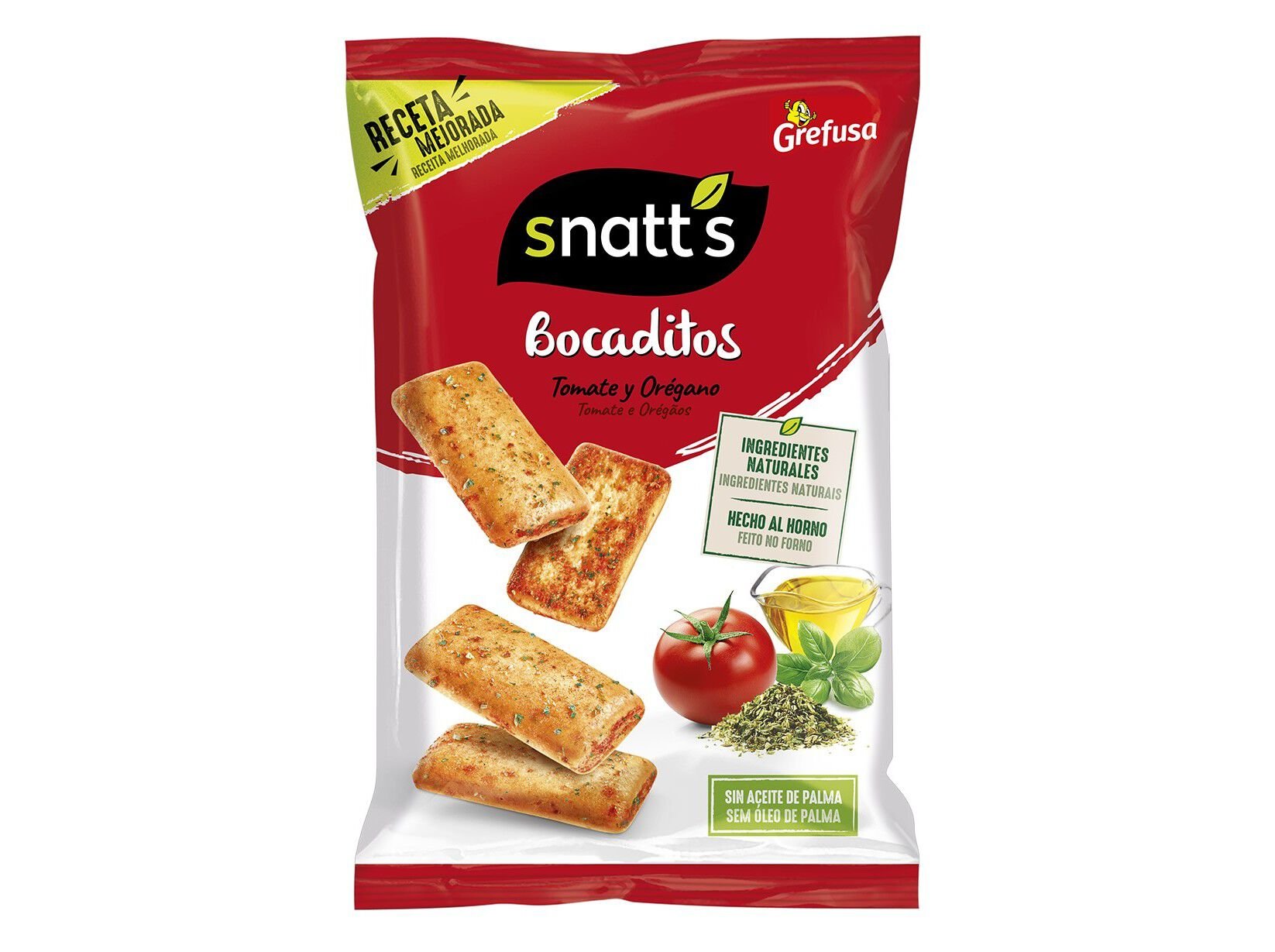 P&Atilde;O TORRADO GREFUSA TOMATE & OREG&Atilde;OS 110 G image number 0