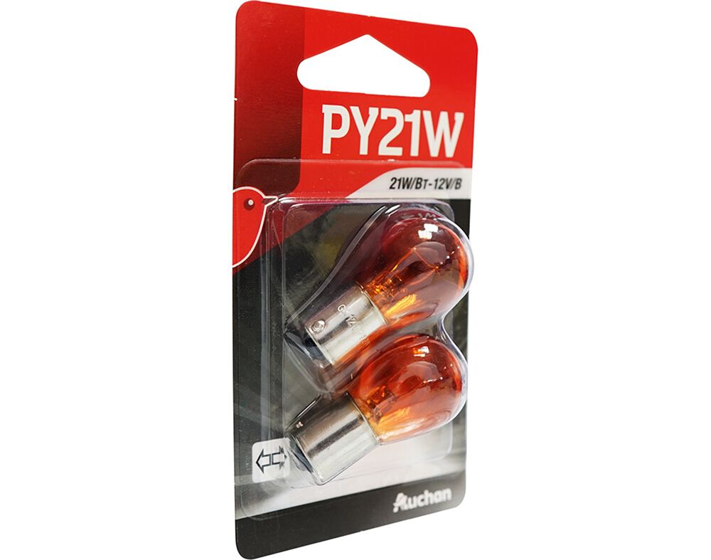 L&Acirc;MPADA AUTO AUCHAN PY21W 12V PACK 2 UNIDADES