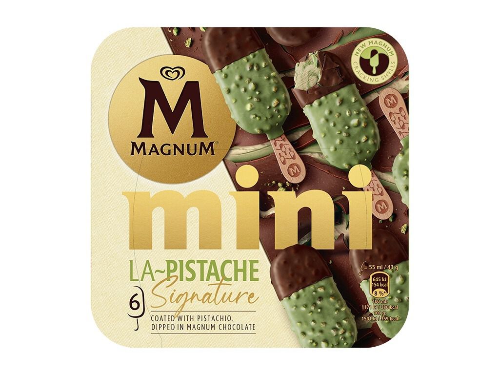 GELADO MAGNUM MINI LA PISTACHE 6X55ML