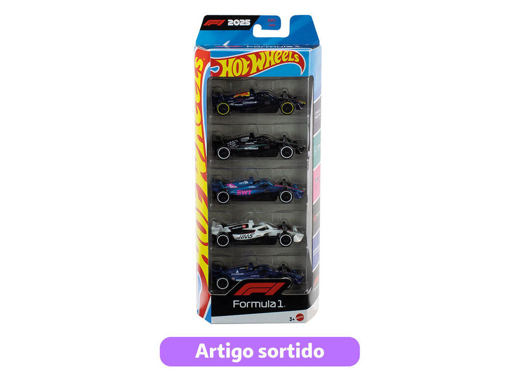 VEICULO F1 HOT WHEELS PACK 5 MODELOS SORTIDOS image number 0
