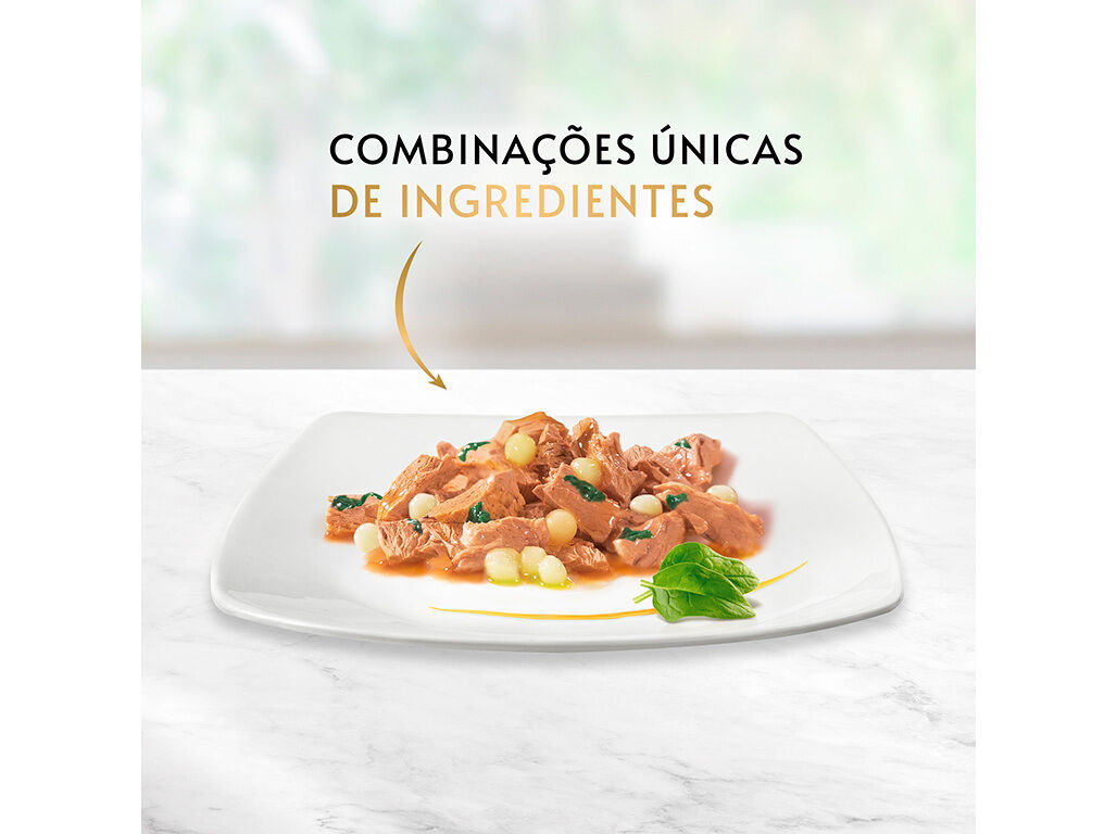 COMIDA H&Uacute;MIDA PARA GATO GOURMET A LA CARTE COM PEIXE 4X85G image number 5