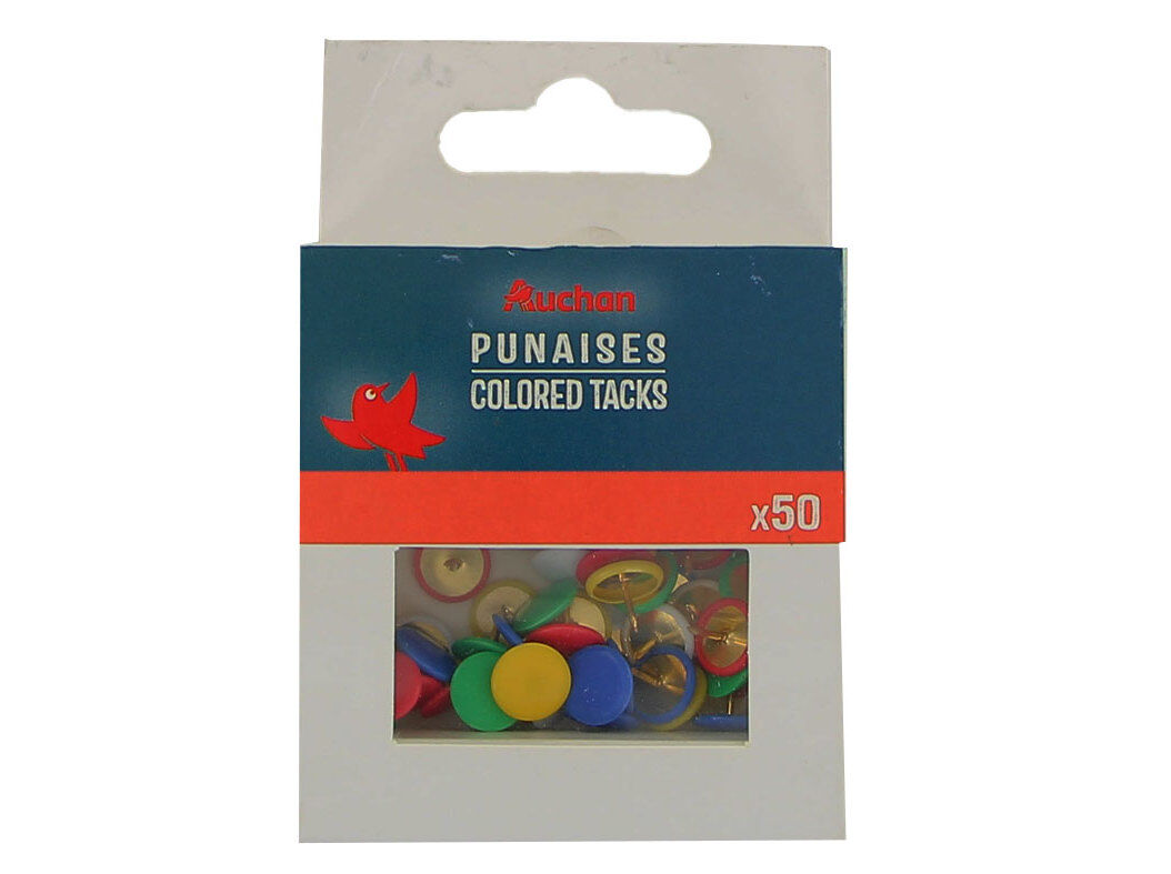 PIONESES COLORIDOS AUCHAN 10MM 50 PE&Ccedil;AS image number 0