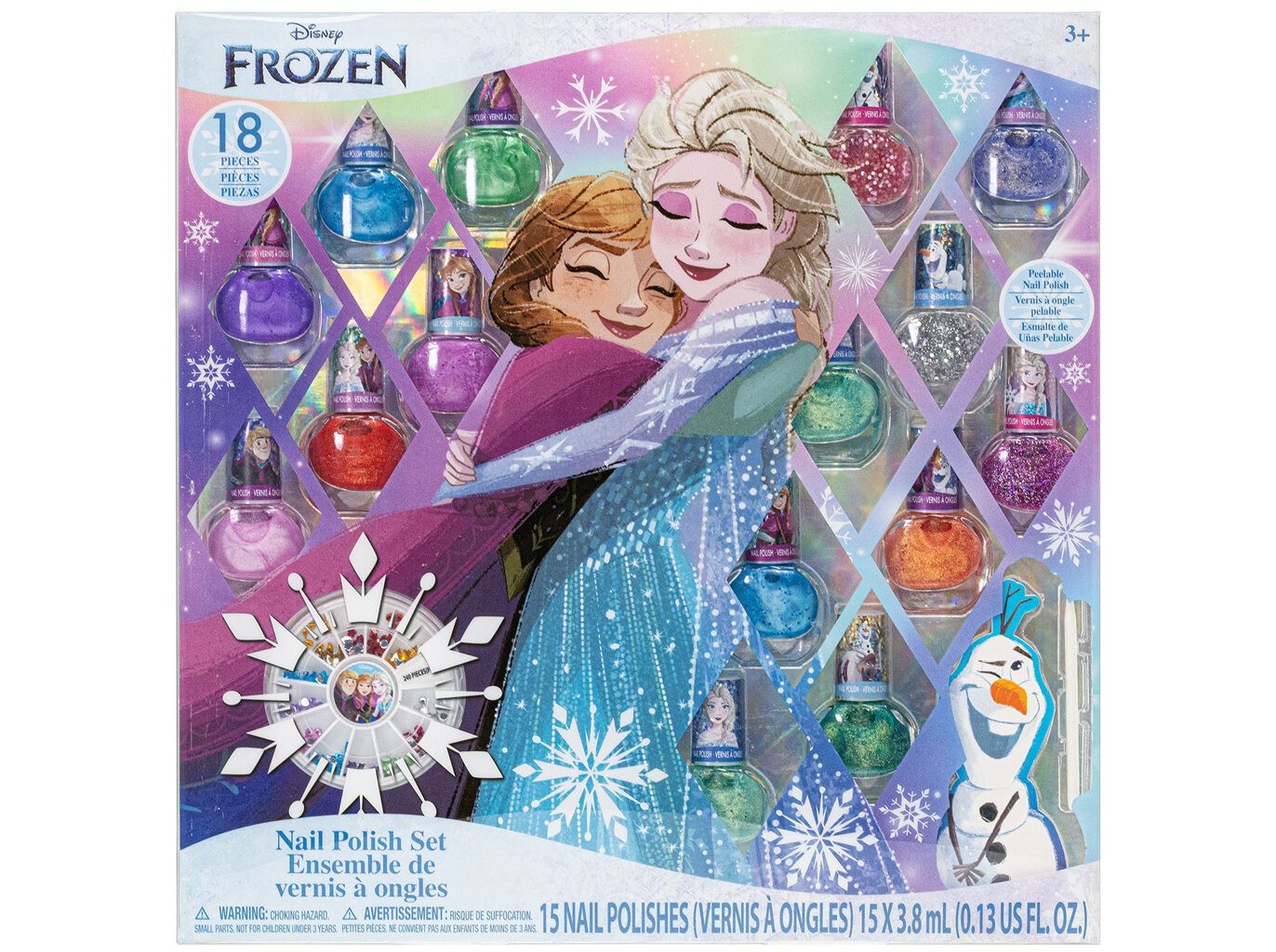 CONJUNTO VERNIZES UNHAS FROZEN 18 PE&Ccedil;AS image number 0