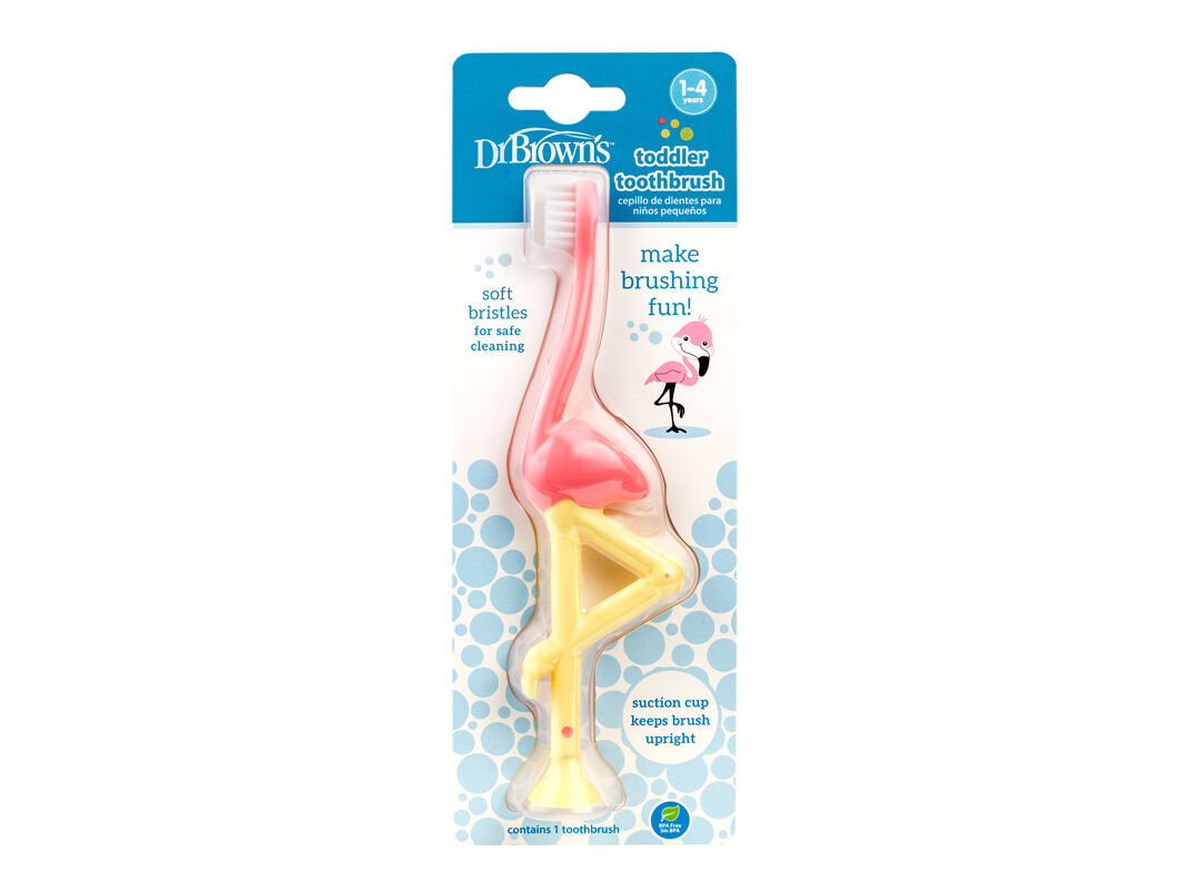 ESCOVA DENTES DR. BROWN'S FLAMINGO 1-4A 1UN image number 0