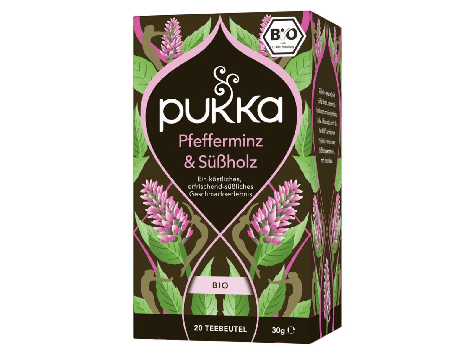 CH&Aacute; BIO PUKKA HORTEL&Atilde; PIMENTA ALCA&Ccedil;UZ 20 SAQUETAS