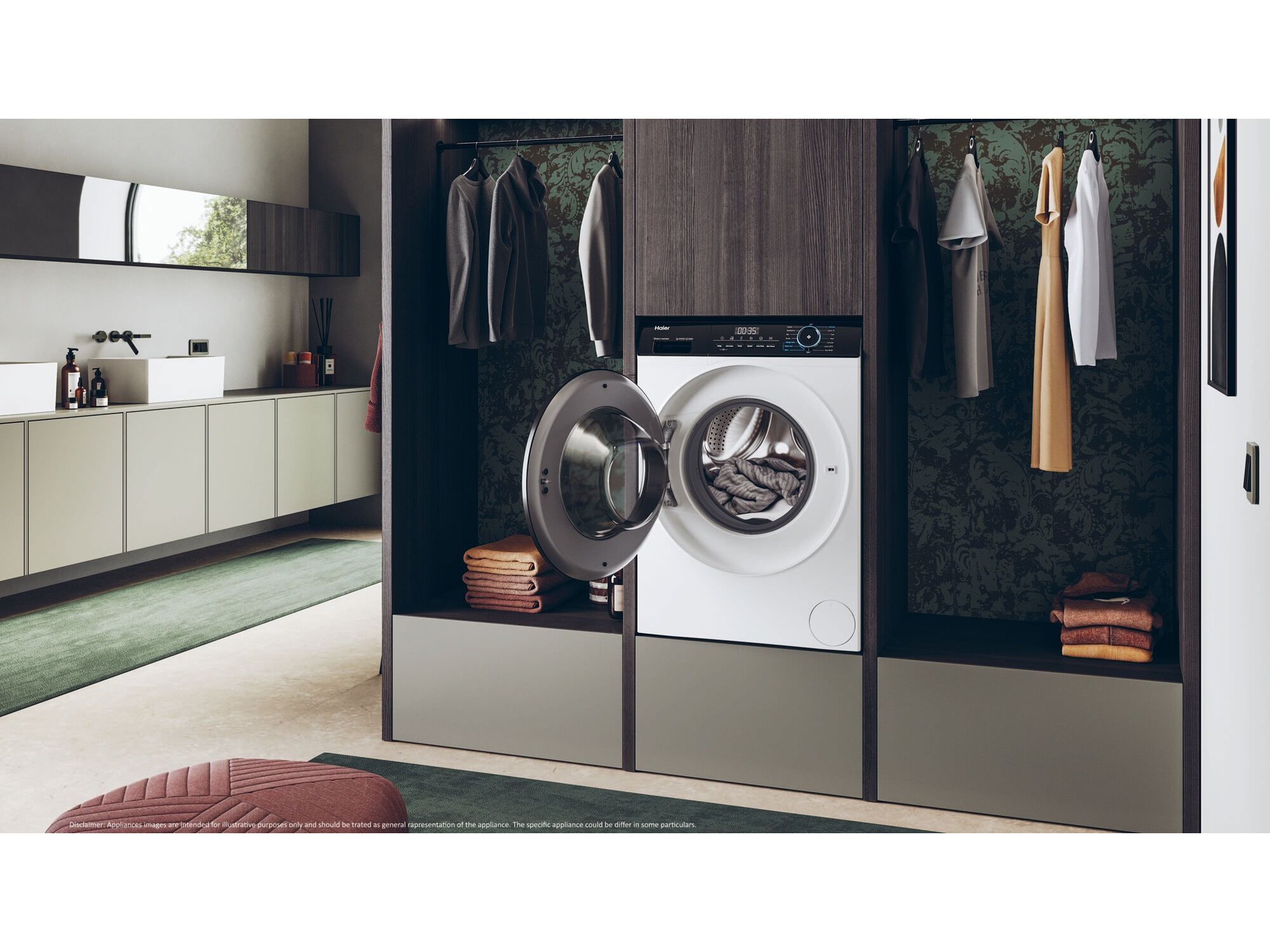 M&Aacute;QUINA DE LAVAR ROUPA HAIER HW80-BP14939-IB - BRANCO A 8KG image number 9