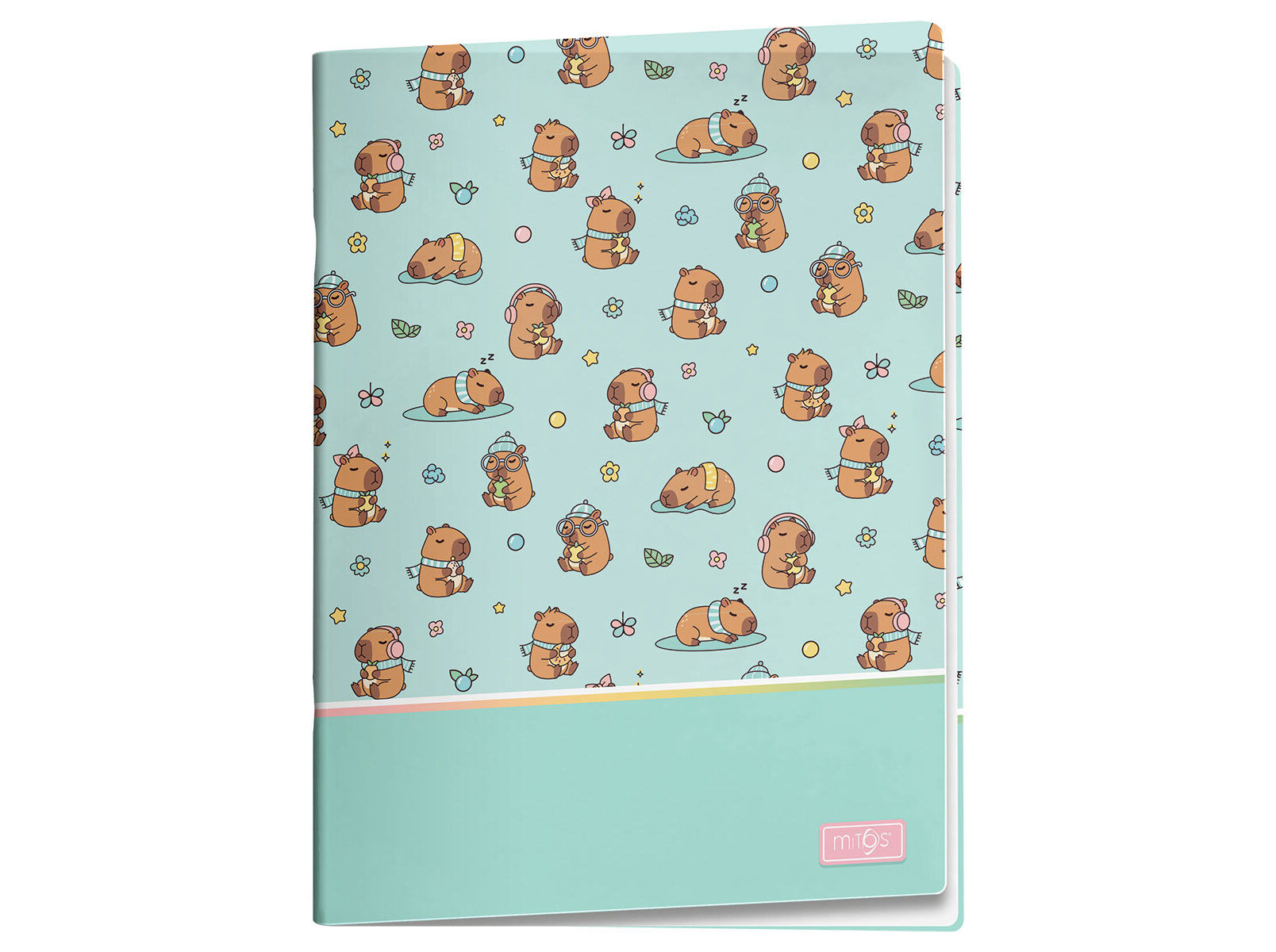 CADERNO A4 MITOS CAPIVARA CAPA PP PAUTADO 48 FOLHAS 80G AGRAFADO image number 0