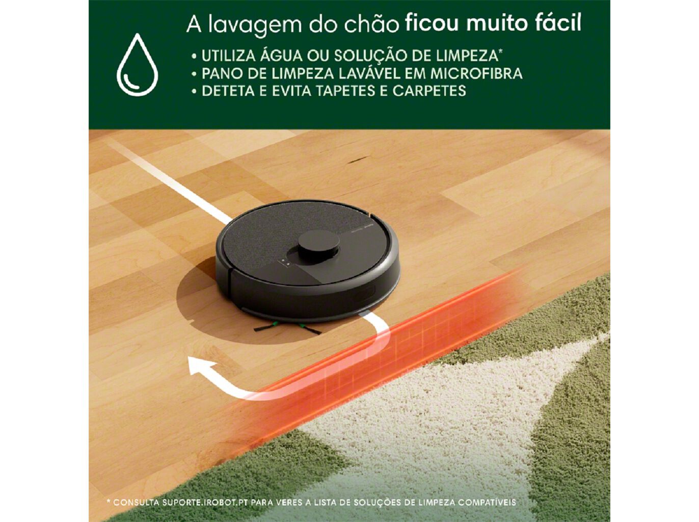 ASPIRADOR ROBOT IROBOT IRY351040 COMBO 105AE COM MAPA INTELIGENTE CLEARVIEWT image number 5