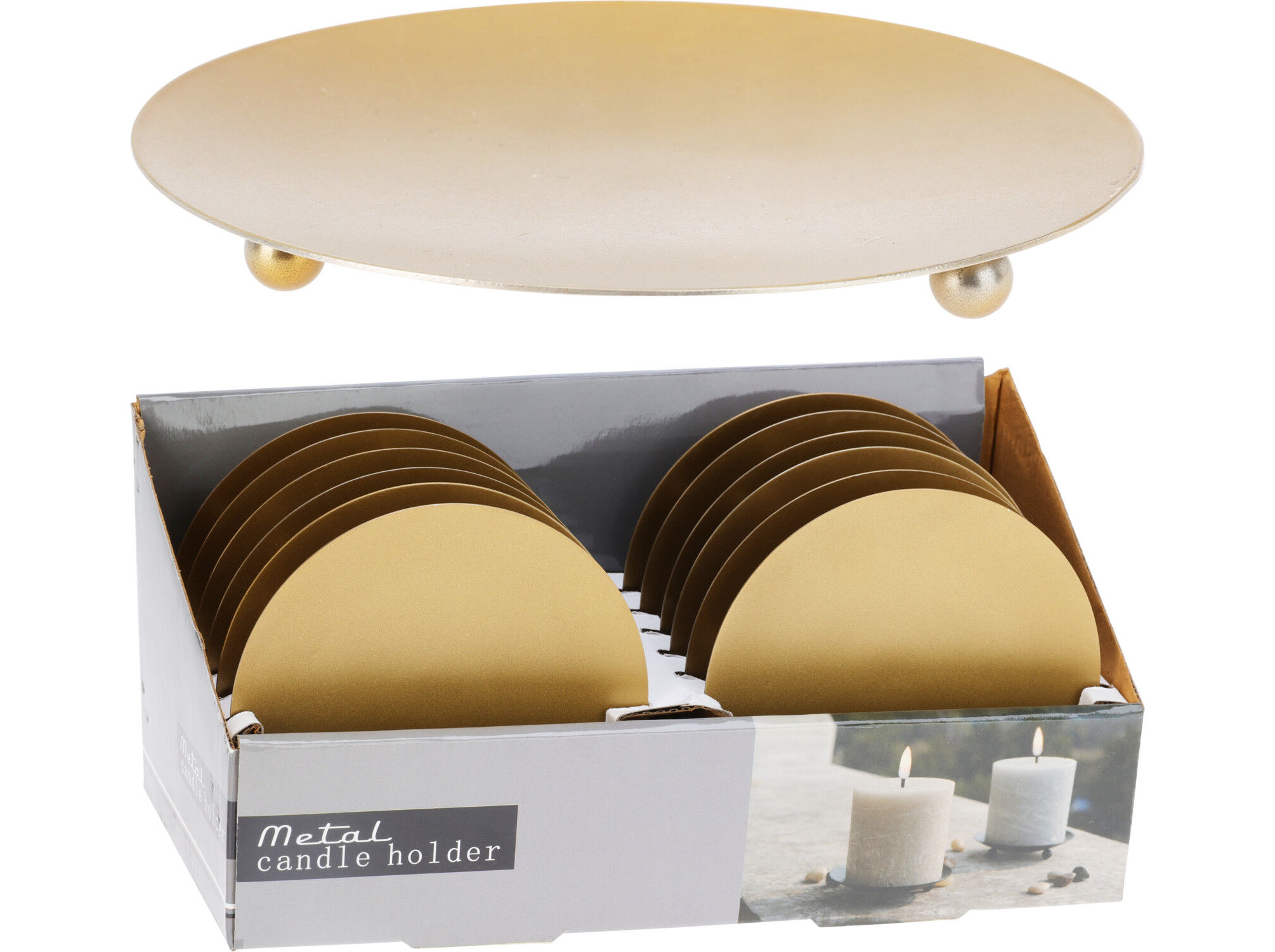 PRATO INOX DOURADO &Oslash;12CMX1.5CM image number 0