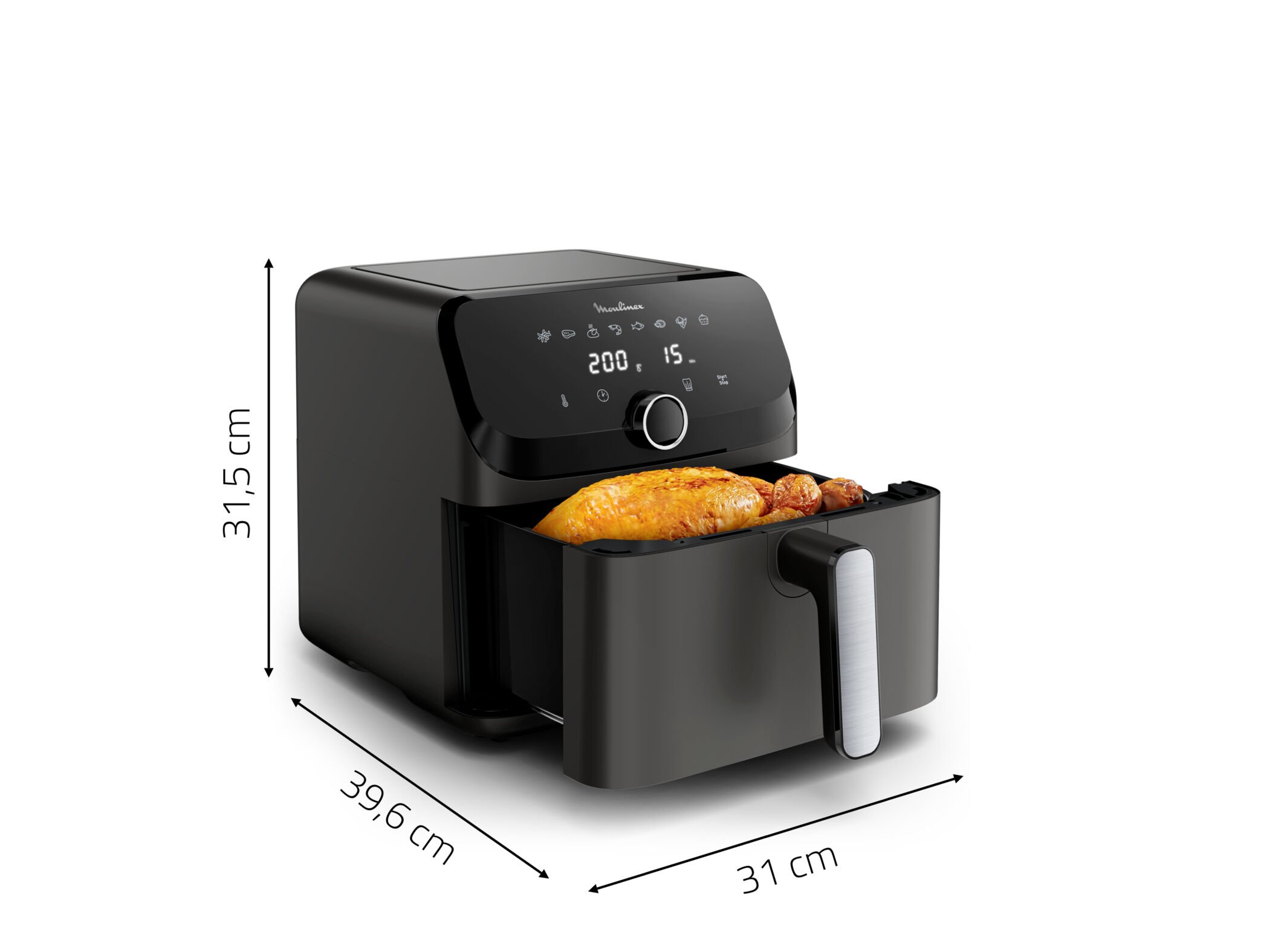 FRITADEIRA SEM &Oacute;LEO AIR FRYER MOULINEX EASY FRY MEGA EZ855HF0 7.5L image number 7