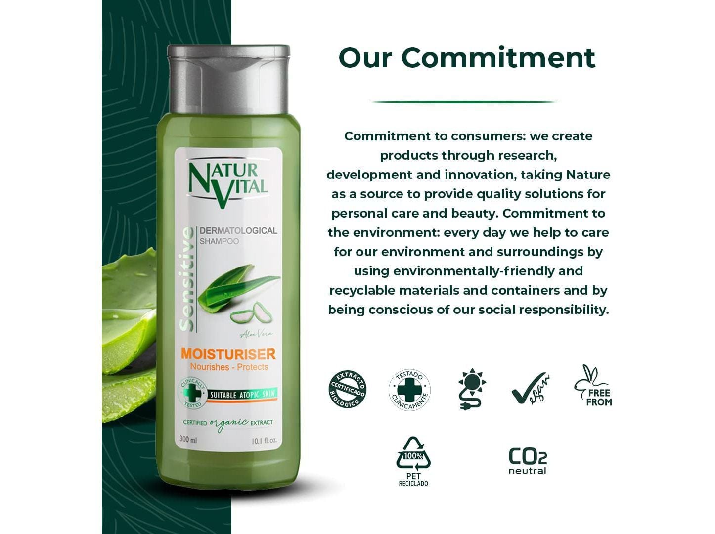 Champ&ocirc; Sensitive Hidratante Natur&nbsp;Vital 300ml image number 5