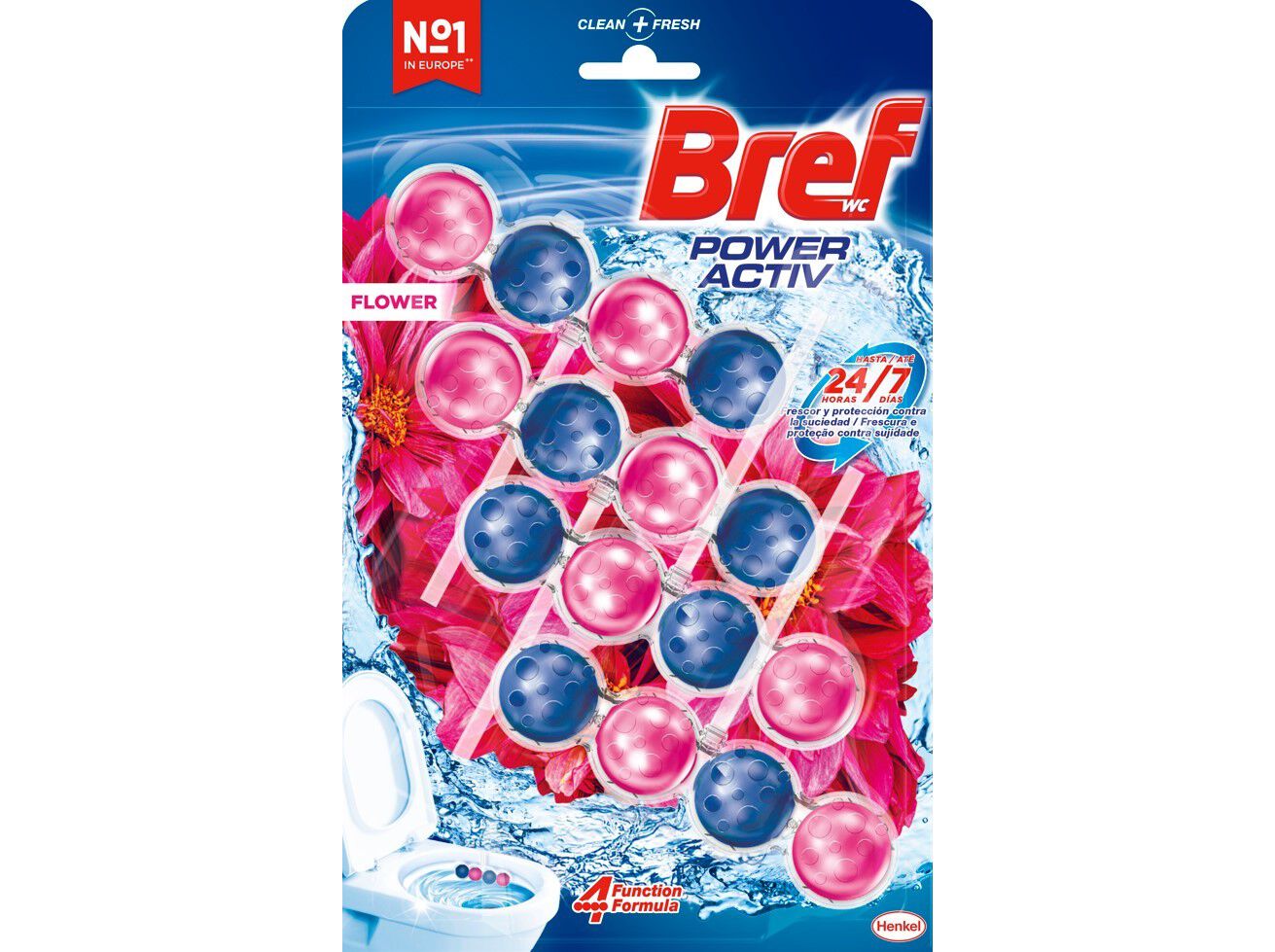 BLOCO SANIT&Aacute;RIO BREF POWER ACTIVE FLORAL 4UN image number 0