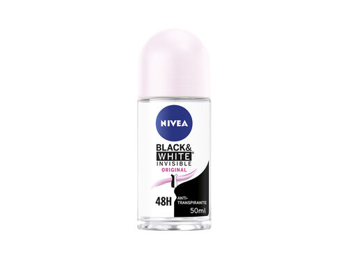 Desodorizante Roll-on Invisible for Black & White Original NIVEA 50 ml image number 0