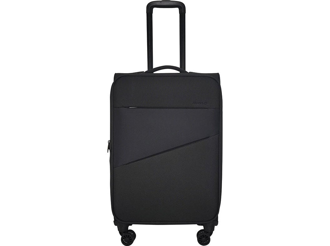 MALA DE VIAGEM FLEX&Iacute;VEL AIRPORT PRETO 8 RODAS 45X67X26CM
