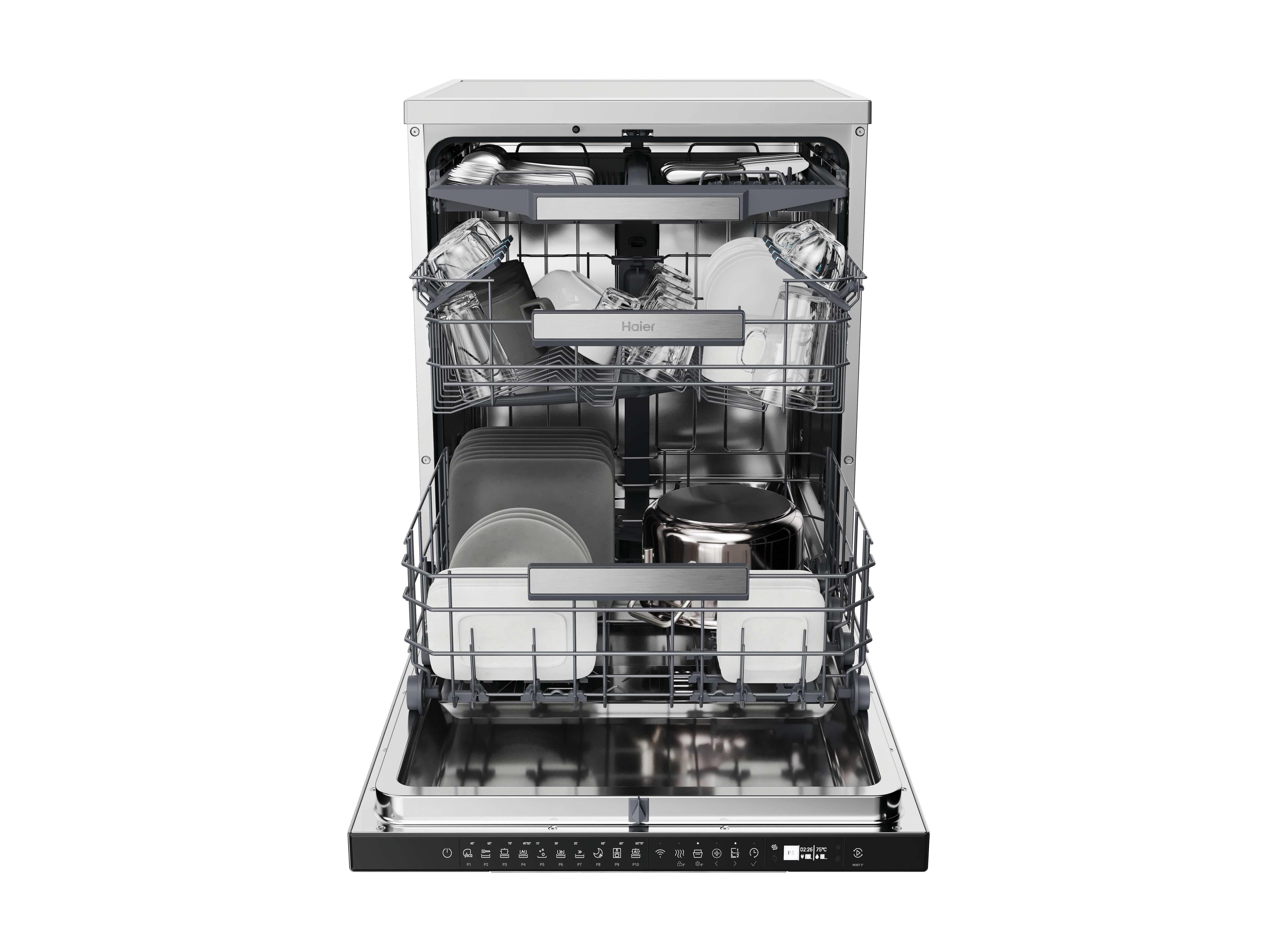M&Aacute;QUINA DE LAVAR LOI&Ccedil;A HAIER XF 5C4M1X C INOX 15 CONJUNTOS image number 3