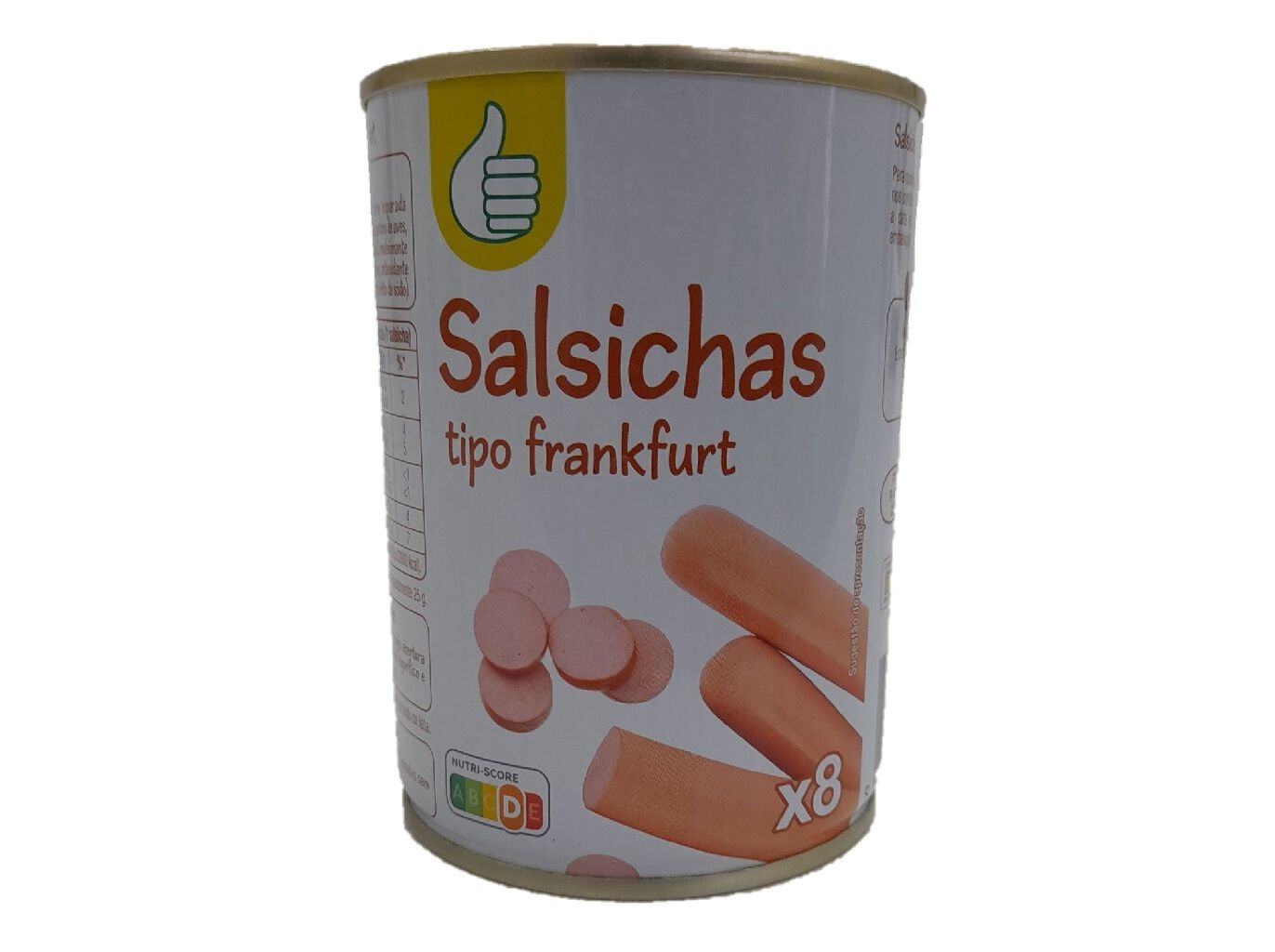 SALSICHAS POLEGAR FRANKFURT LATA 8UN 350 (200) G image number 0