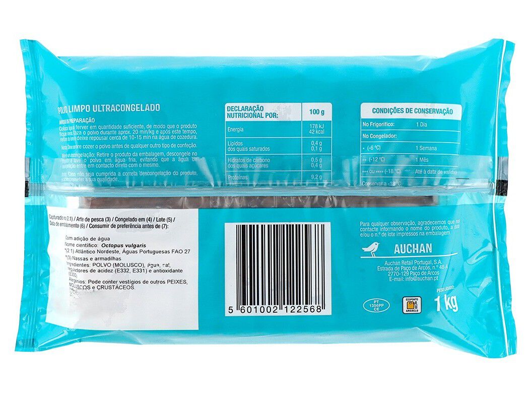 POLVO LIMPO NACIONAL AUCHAN 1KG image number 1