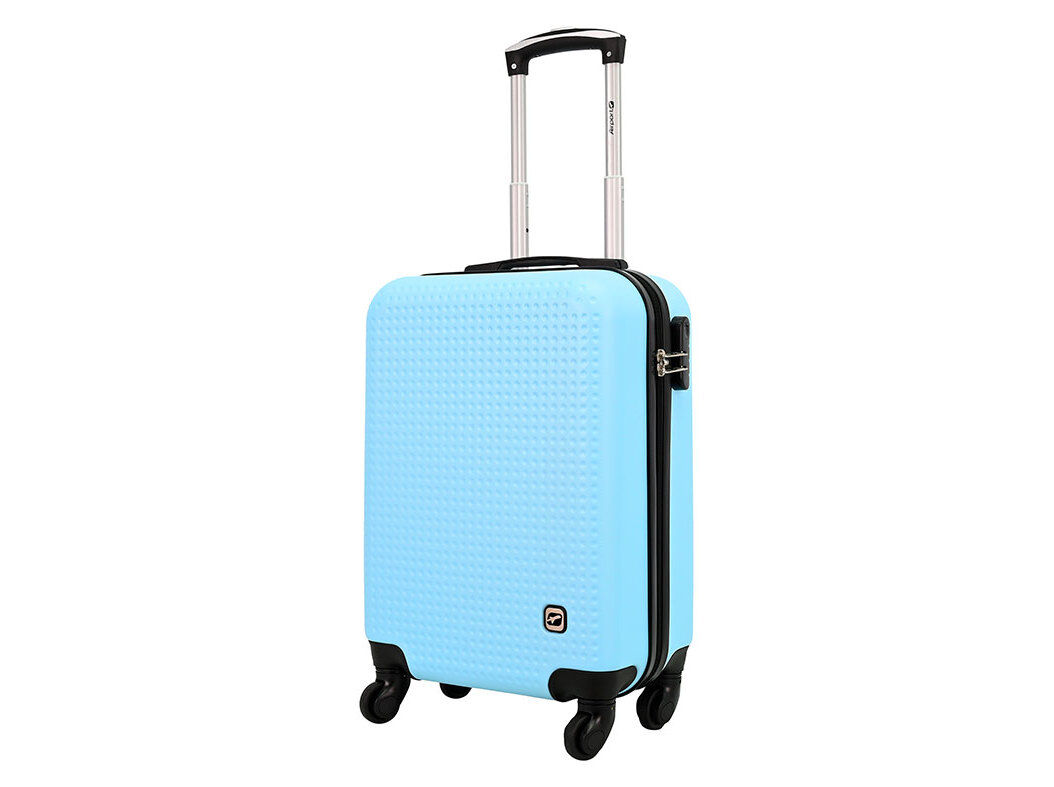 MALA DE CABINE R&Iacute;GIDA AIRPORT AZUL 4 RODAS 55X36X21CM