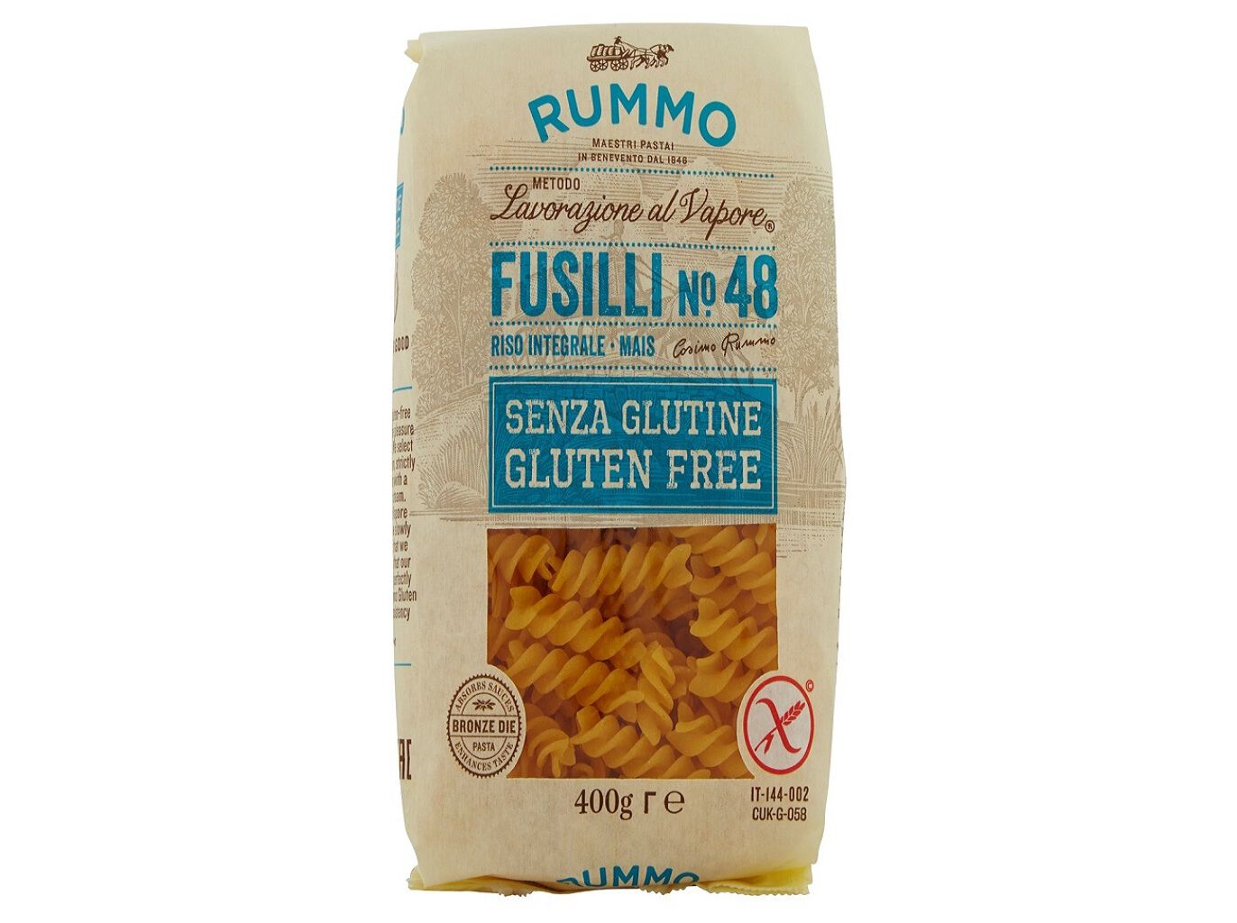MASSA RUMMO FUSILLI SEM GL&Uacute;TEN 400G image number 1