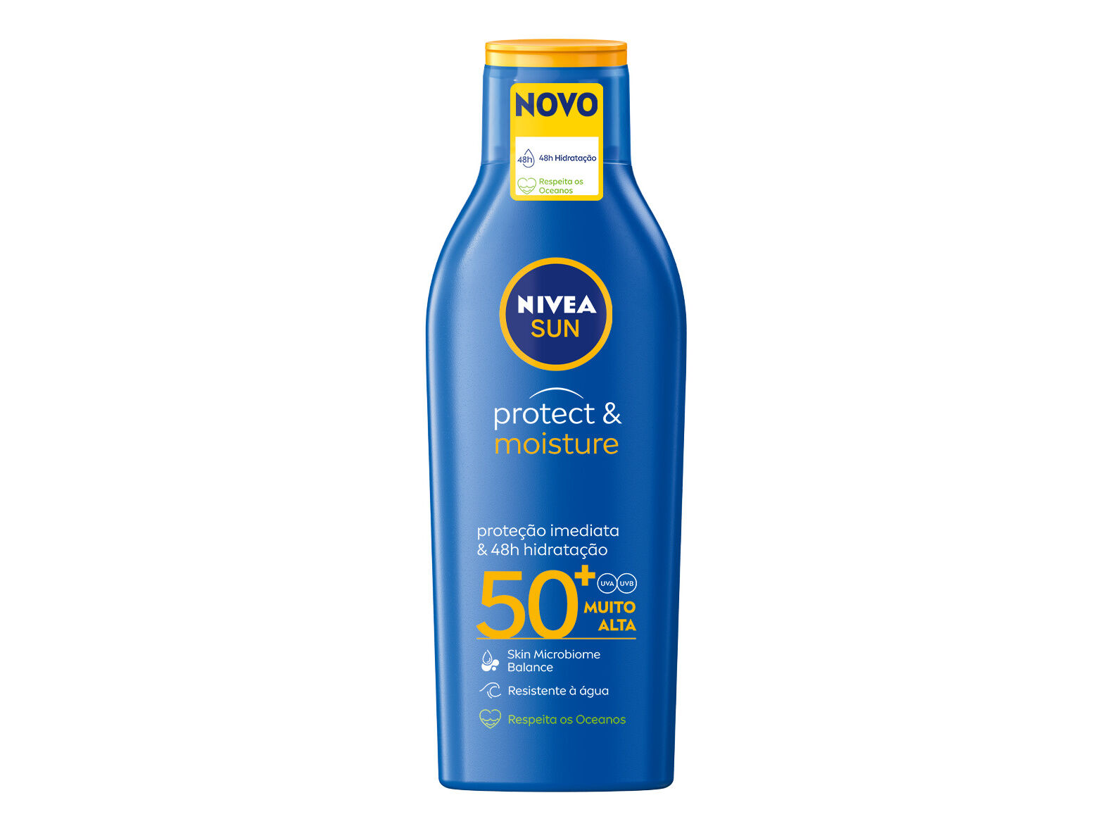PROTETOR SOLAR LO&Ccedil;&Atilde;O RESISTENTE &Agrave; &Aacute;GUA FP50+ PROTECT & MOISTURE NIVEA SUN 200 ML