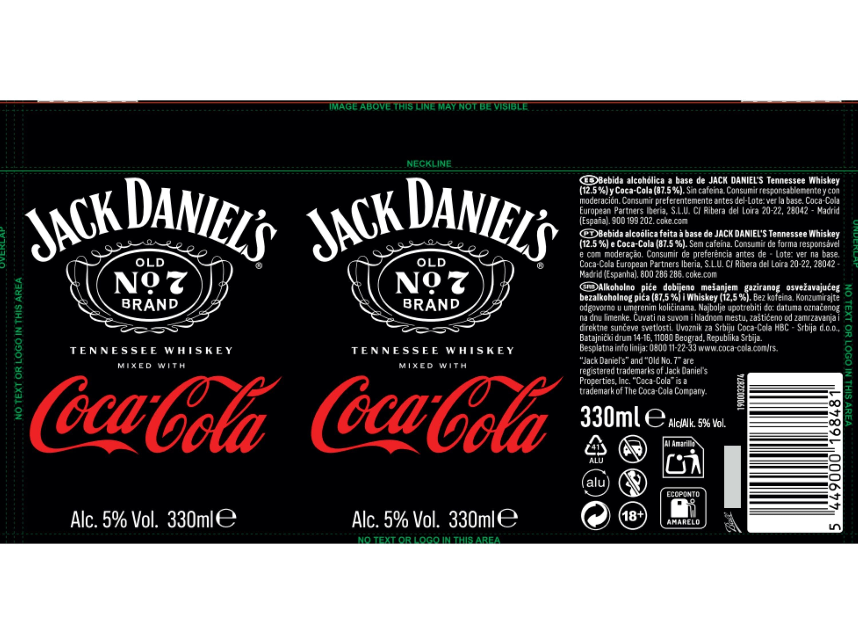 COCKTAIL JACK AND COKE 0.33L (SDR) image number 1