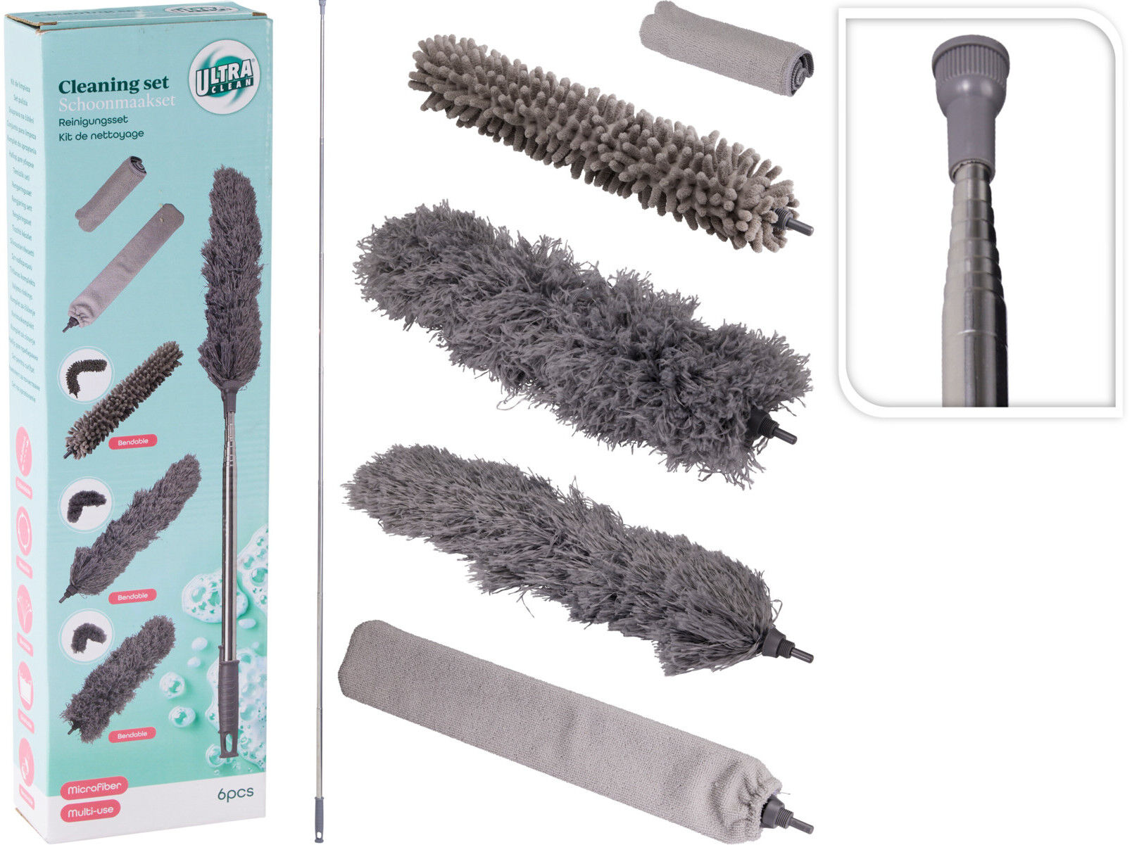 CONJUNTO DE LIMPEZA EXTENSIVEL 6 PE&Ccedil;AS