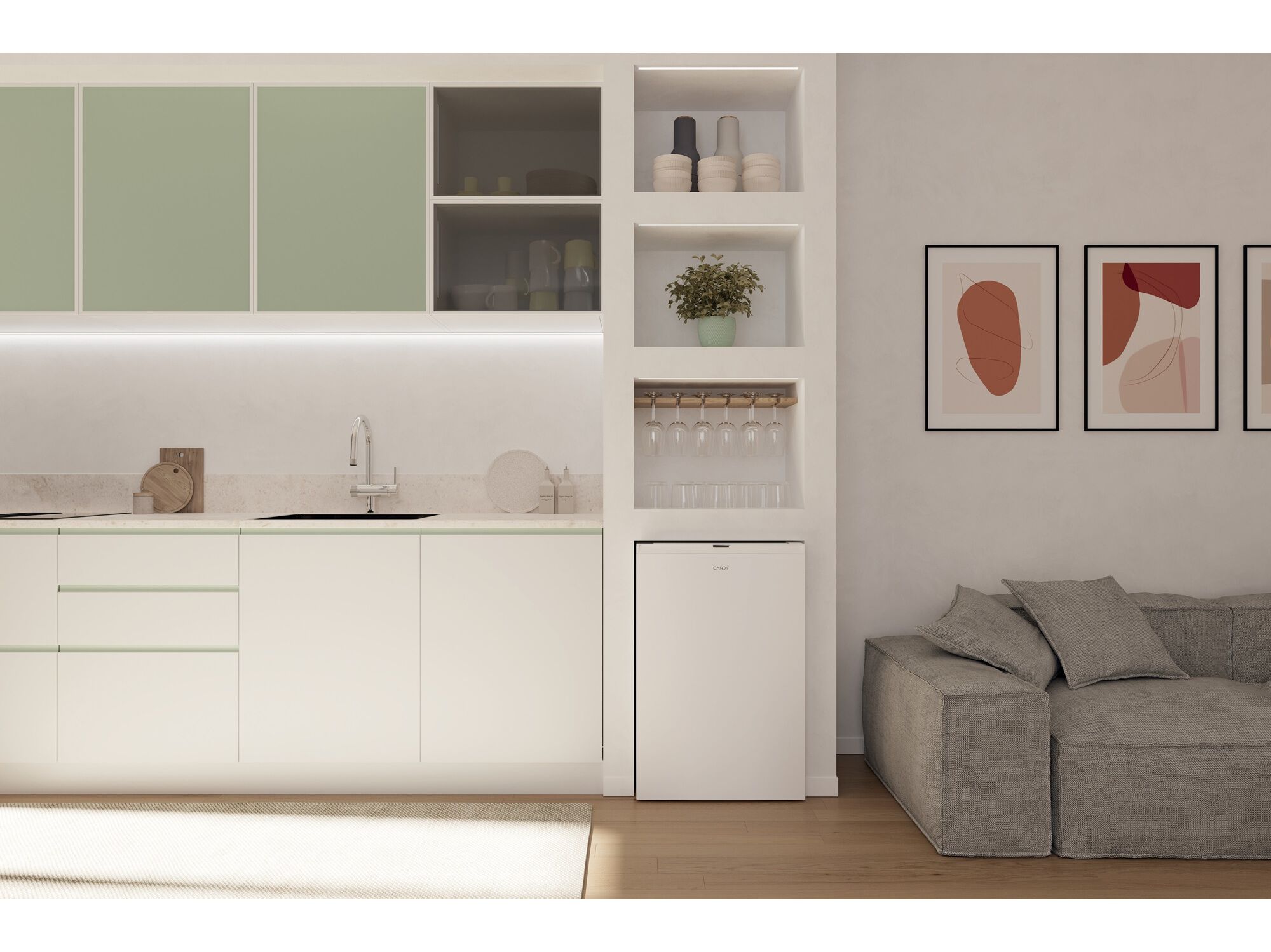 FRIGORIFICO 1 PORTA CANDY CNOQ2S58EW BRANCO E 114L image number 8