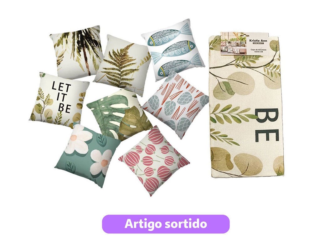 CAPA ALMOFADA ABU DHABI 43X43 CM MODELOS SORTIDOS