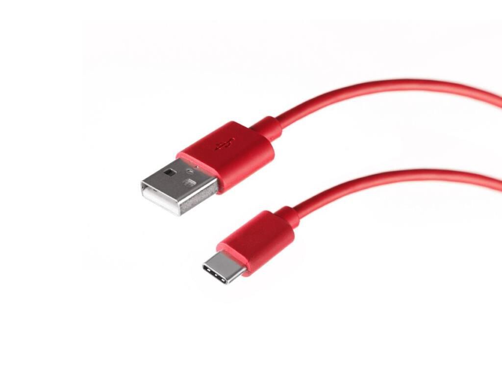 CABO CARREGAMENTO QILIVE USB PARA USB-C VERMELHO