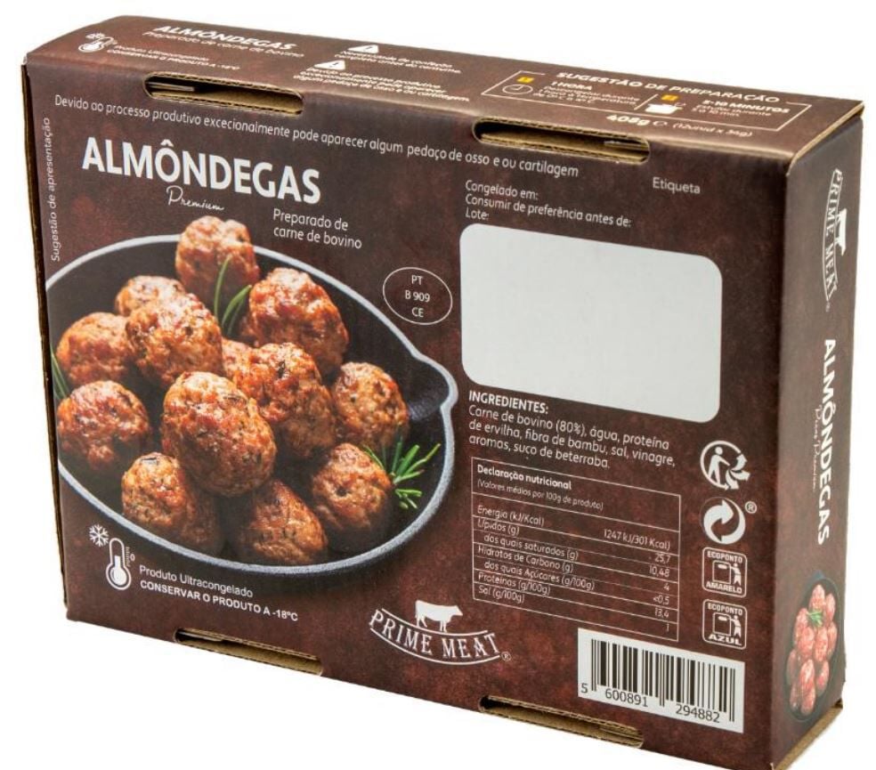 ALMONDEGAS PRIME MEAT PREPARADO CARNE BY CHAKALL 408G image number 1