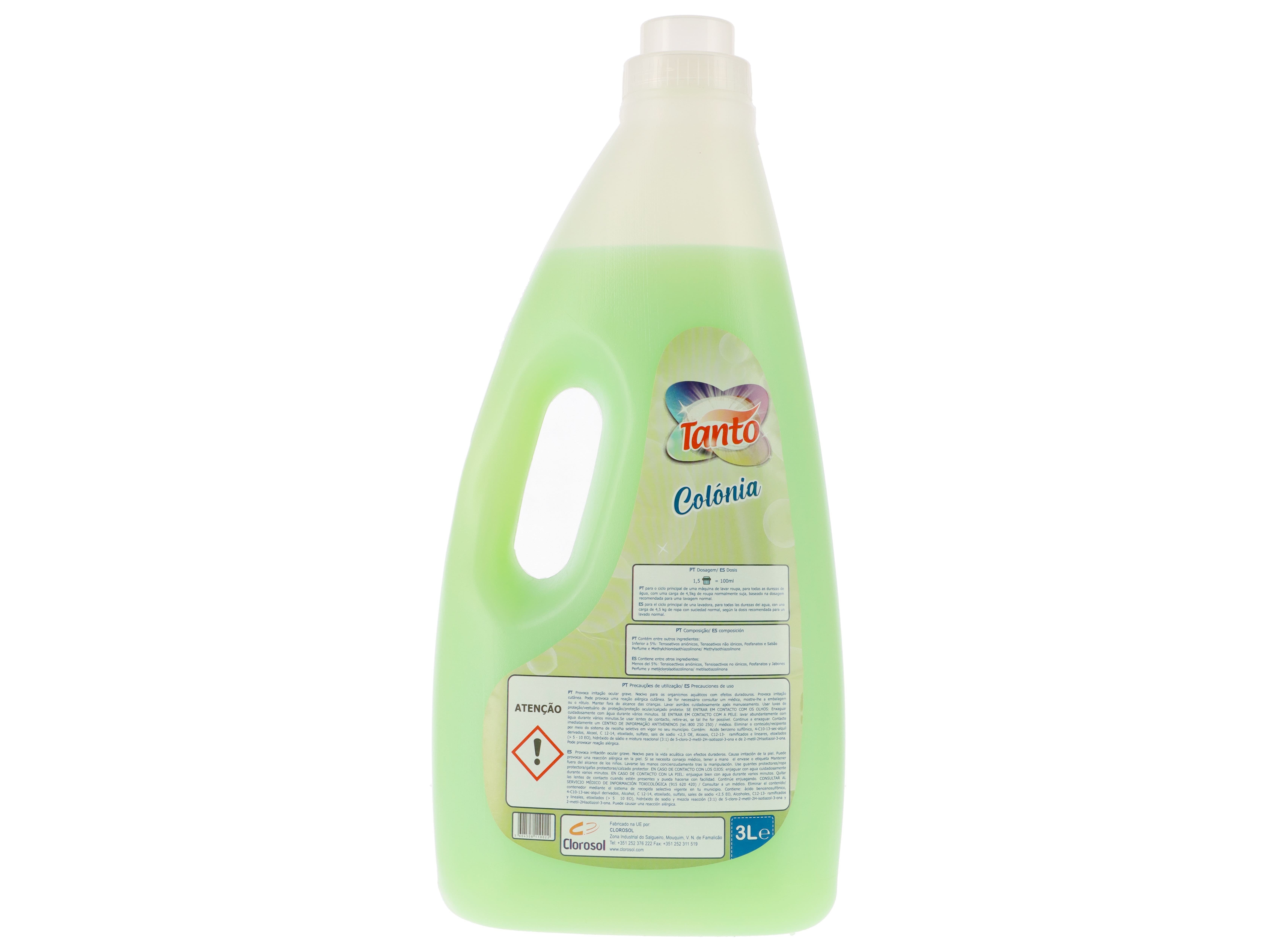 DETERGENTE ROUPA M&Aacute;QUINA L&Iacute;QUIDO TANTO COL&Oacute;NIA 46 DOSES image number 2