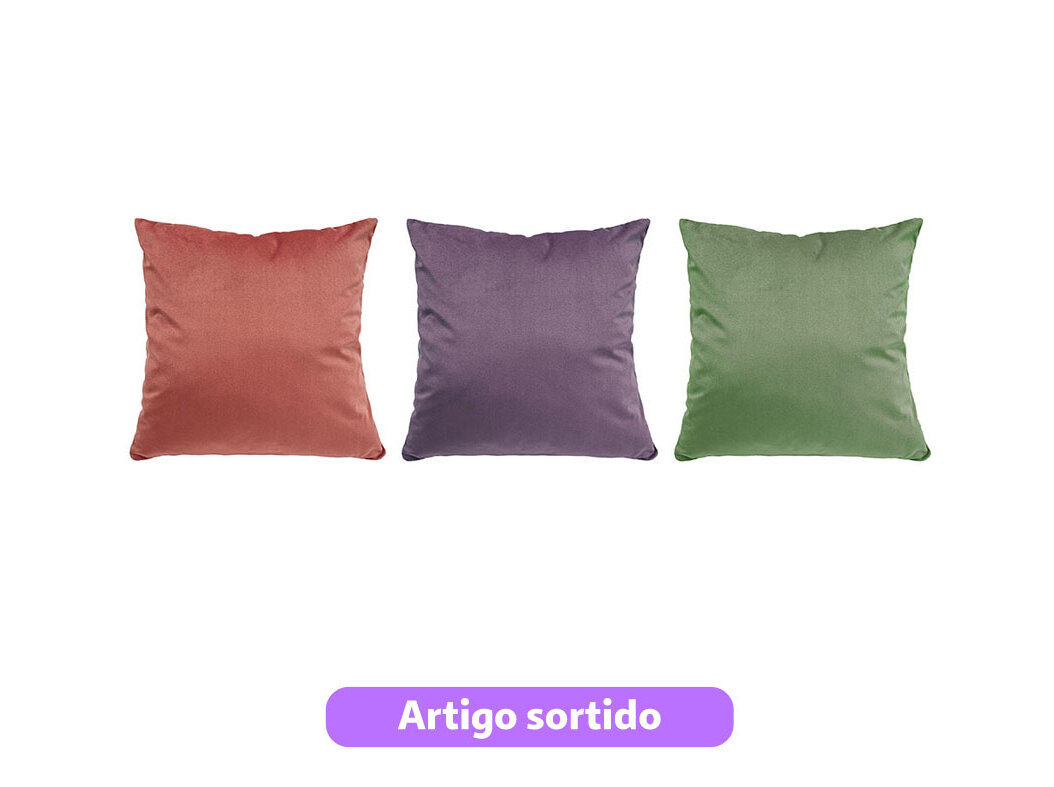 ALMOFADA ACTUEL 45X45CM CORES SORTIDAS