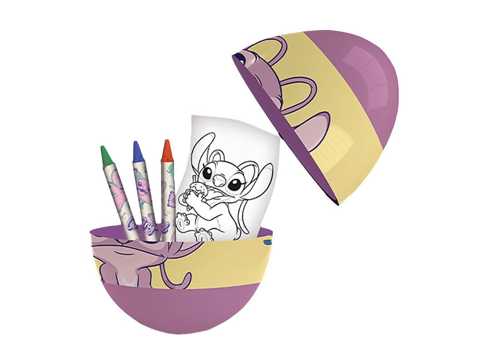 CONJUNTO PAPELARIA OVO STITCH PEQUENO 4 PE&Ccedil;AS