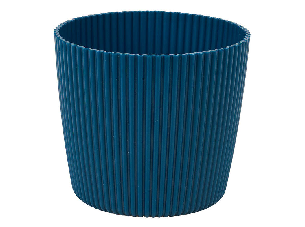 VASO PL&Aacute;STICO RECICLADO GARDENSTAR AZUL &Oslash;13CM image number 0