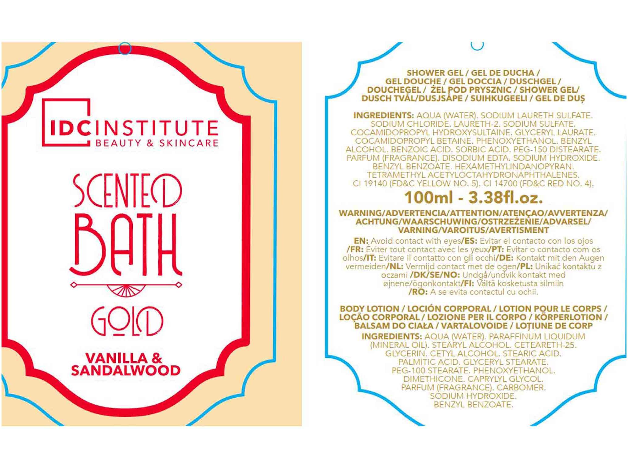 BOLSA BANHO IDC INSTITUTE GOLD 4PCS image number 4