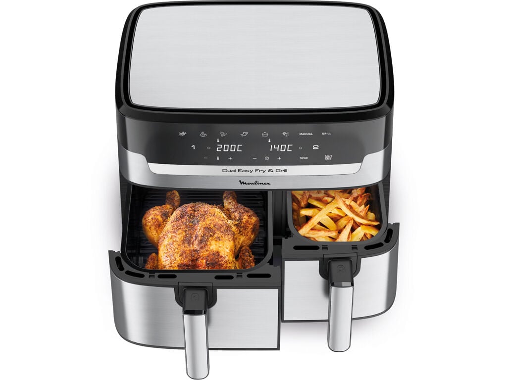FRITADEIRA SEM &Oacute;LEO MOULINEX EZ905D20 DUAL EASY FRY - 8.3L image number 2