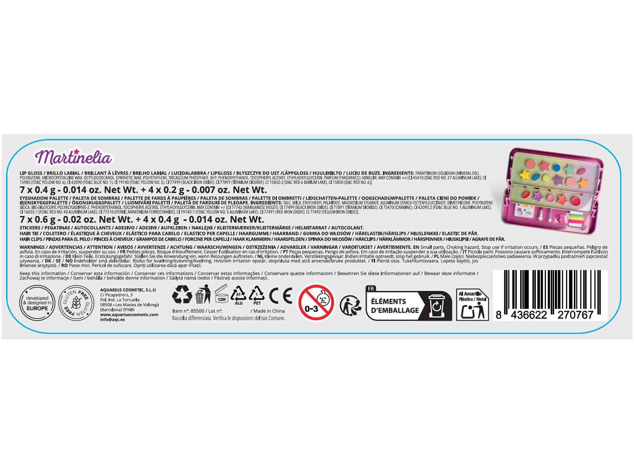 PALETE SOMBRAS MARTINELIA CRIAN&Ccedil;A image number 1