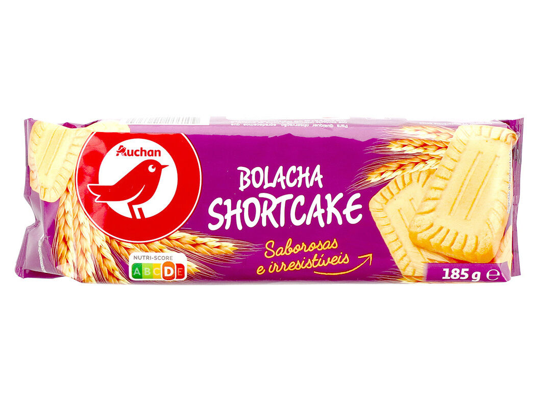 BOLACHA AUCHAN SHORTCAKE 185G