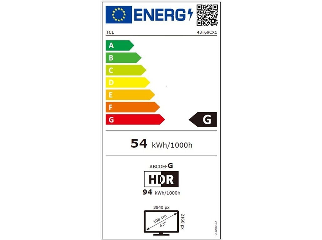 TV TCL 43T69C (43'' 4K GOOGLE TV 109CM) image number 7