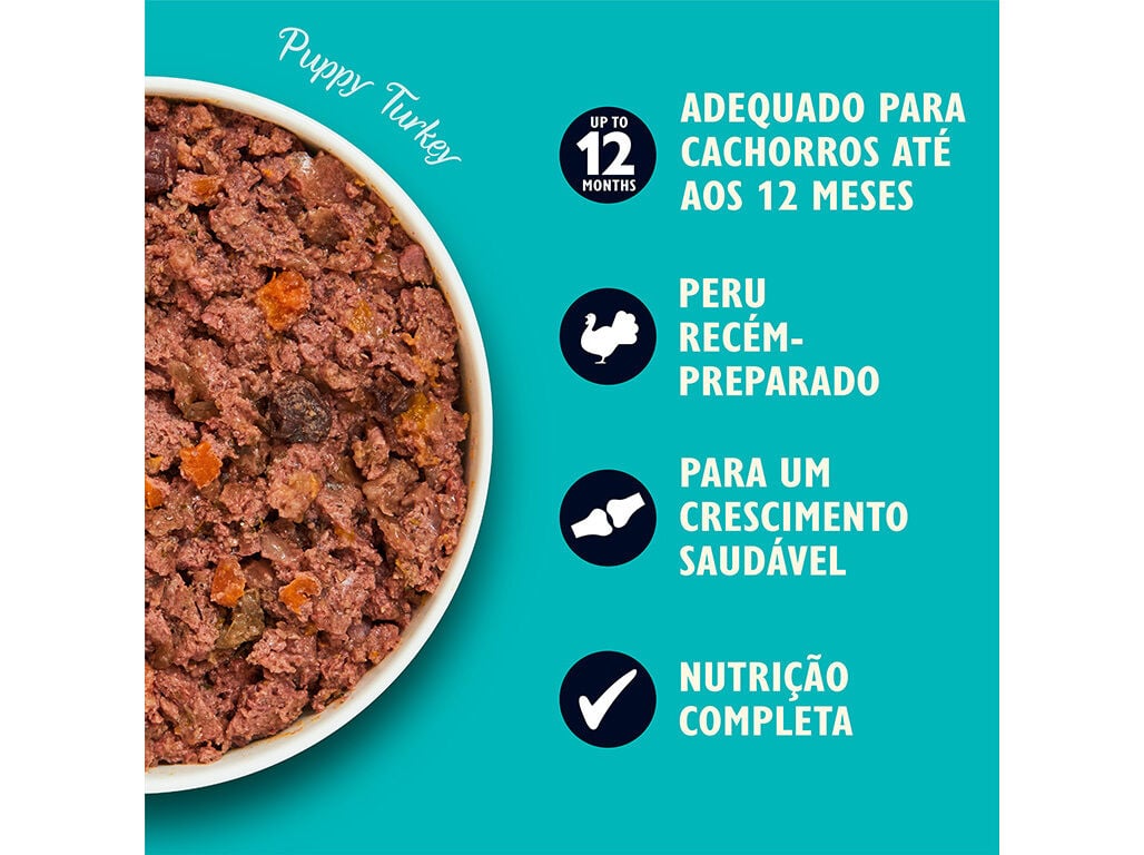 COMIDA H&Uacute;MIDA PARA C&Atilde;O LILY'S KITCHEN J&Uacute;NIOR COM PERU 400G image number 2