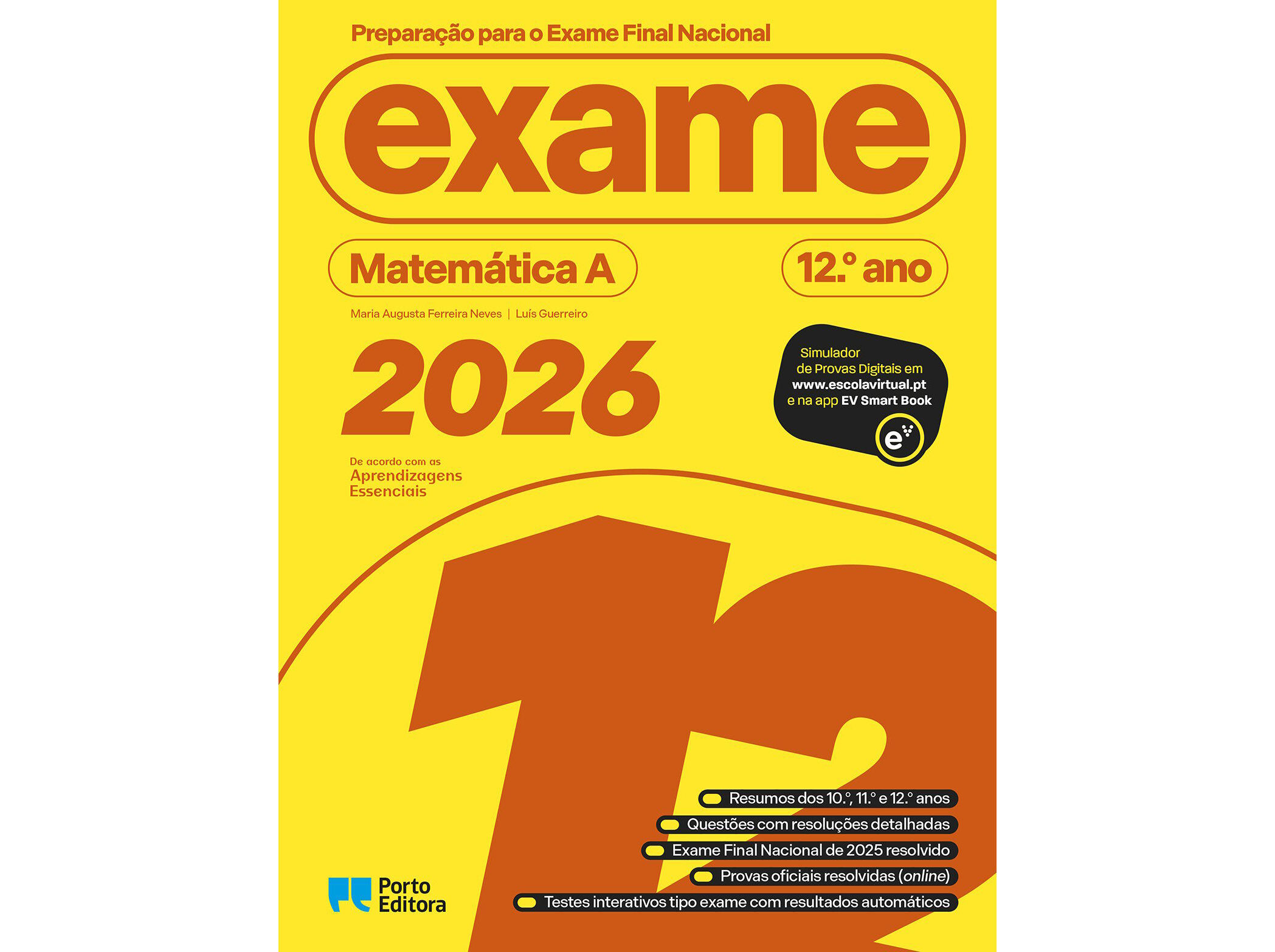 LIVRO PREPARA&Ccedil;&Atilde;O P/EXAME FINAL NACIONAL 2026 MATEM&Aacute;TICA A 12 image number 1