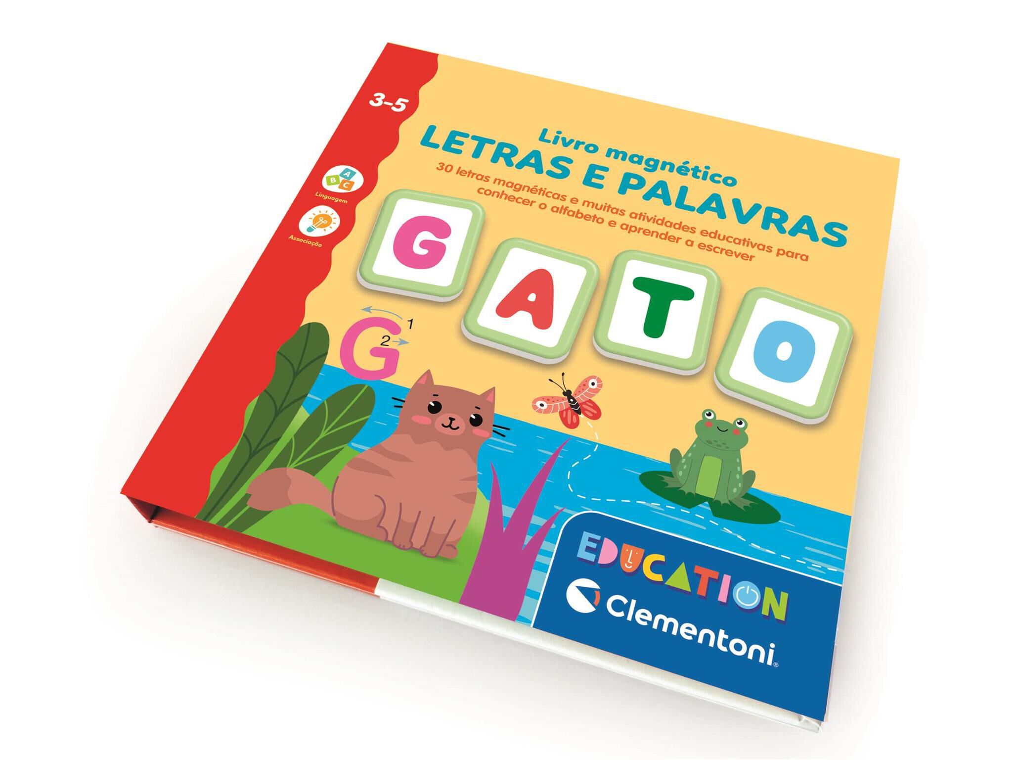 LIVRO MAGN&Eacute;TICO CLEMENTONI LETRAS E PALAVRAS