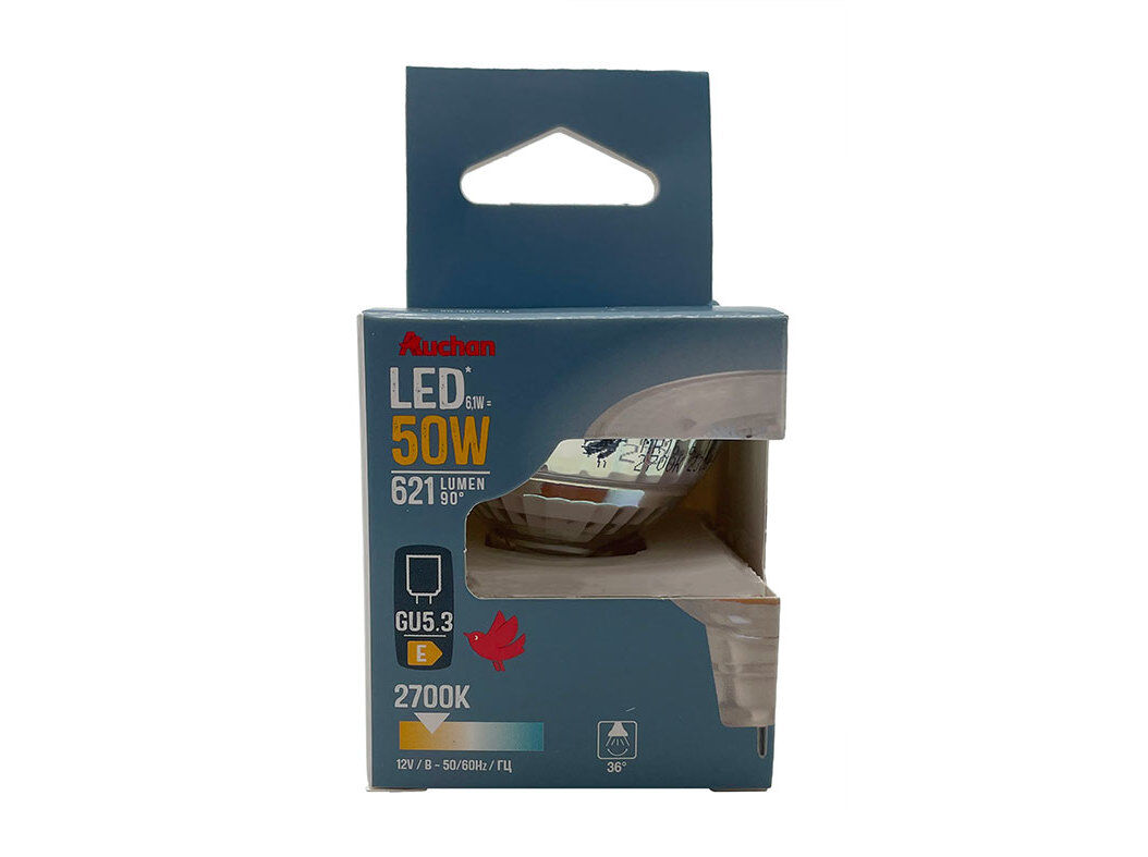 L&Acirc;MPADA LED AUCHAN GU5.3 50W LUZ AMARELA image number 0