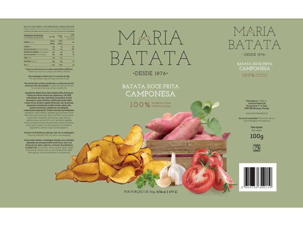BATATA DOCE FRITA MARIA BATATA CAMPONESA 100G image number 1