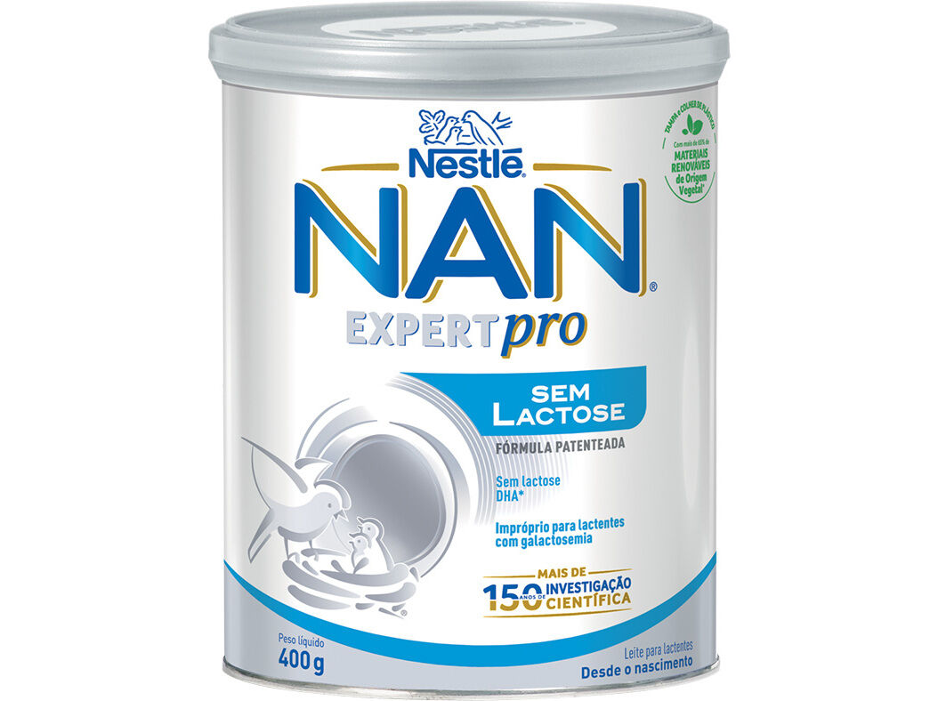 LEITE NAN SEM LACTOSE 400G