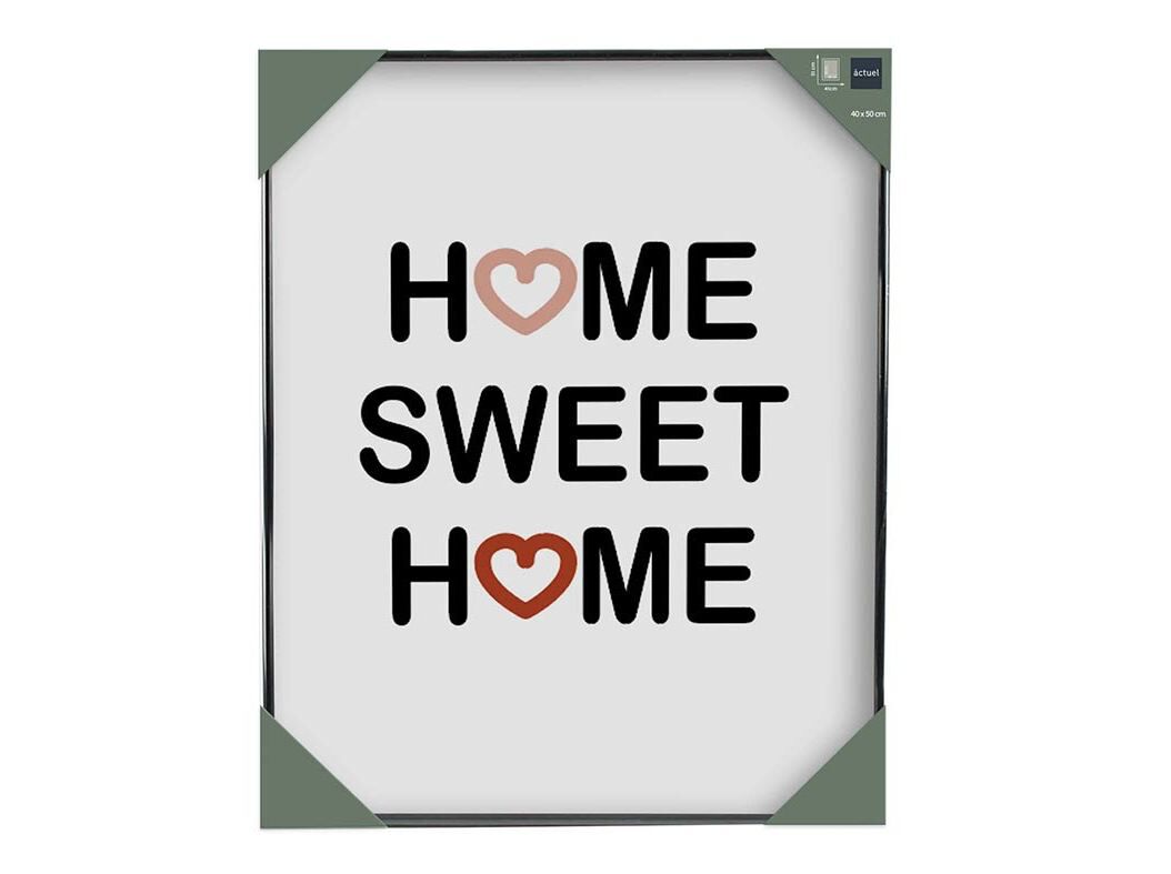 MOLDURA PVC ACTUEL PRETO 40X50CM