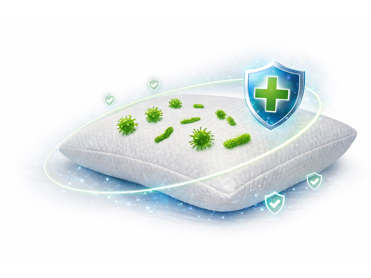 ALMOFADA LEIRISPUMAS ANTI-BACTERIANA 60X45CM